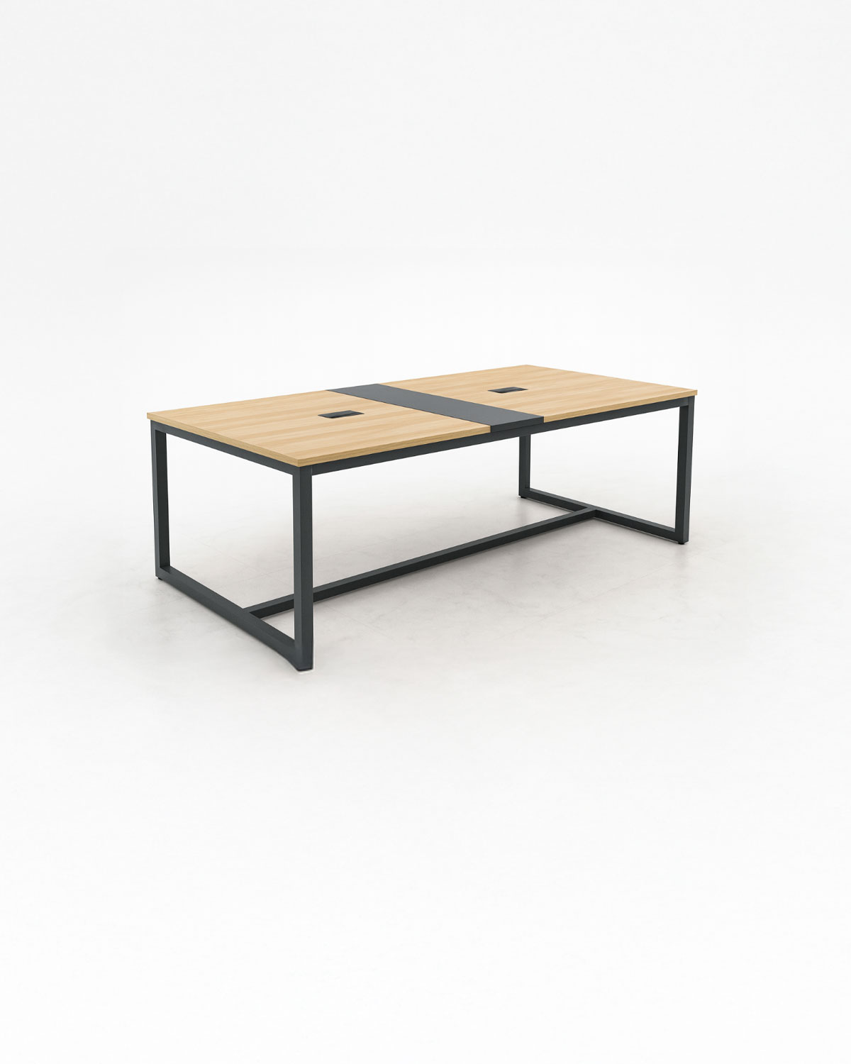 Mesa de Reunión Cuadros con Travesaño